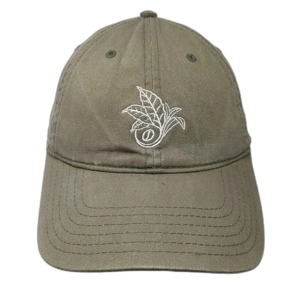 OTTO Baseball Cap Green One Size Coffee Bean Tea Leaf Cotton Slideback Logo hat